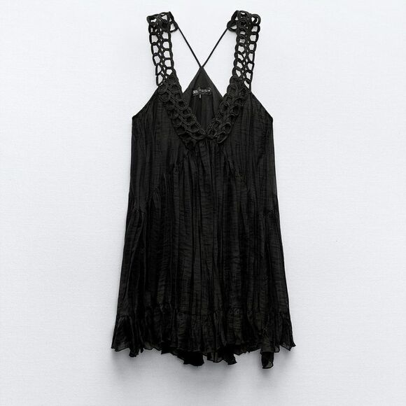 Zara mini slip dress NWT - Picture 4 of 7